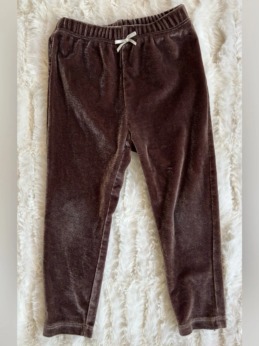 Pink Chicken Purple Velvet Leggings